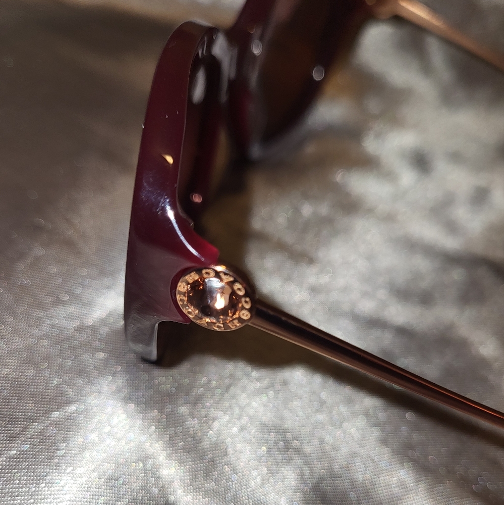 Coach Cranberry & Rose Gold Sunglasses